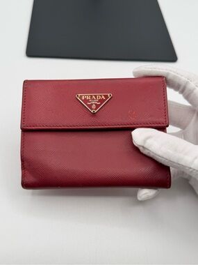 Prada Compact Leather Wallet